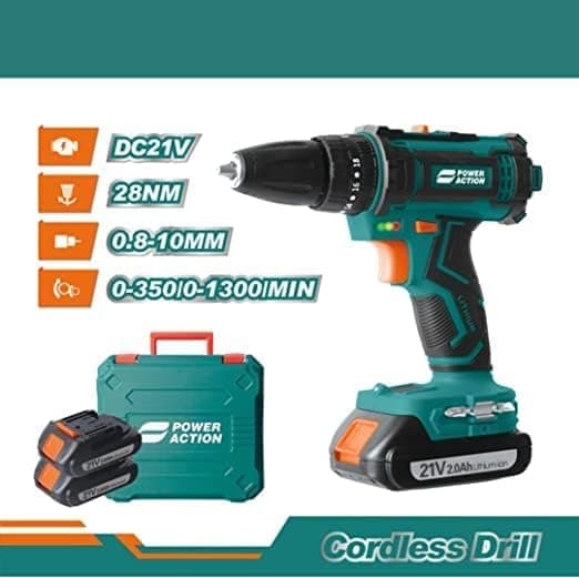 شنيور لاسلكي بصندوقي تروس بتيار مستمر